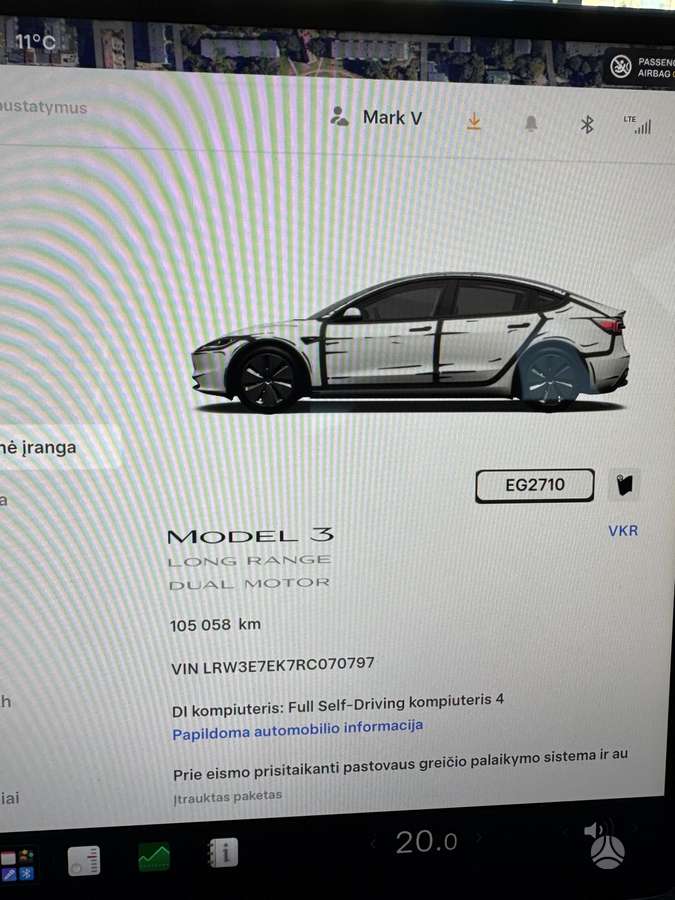 Tesla Model 3, 82 кВт·ч, Седан