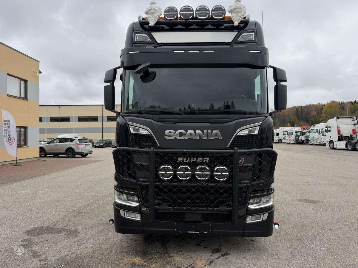Scania R580, самосвалы с прицепoм
