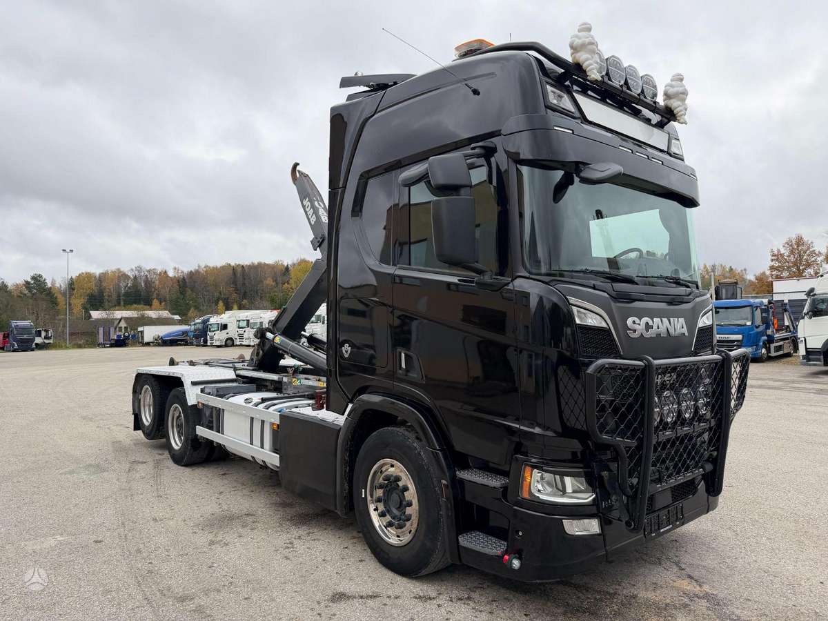 Scania R580, самосвалы с прицепoм
