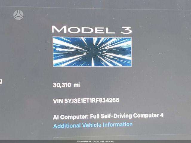 Tesla Model 3, hečbekas