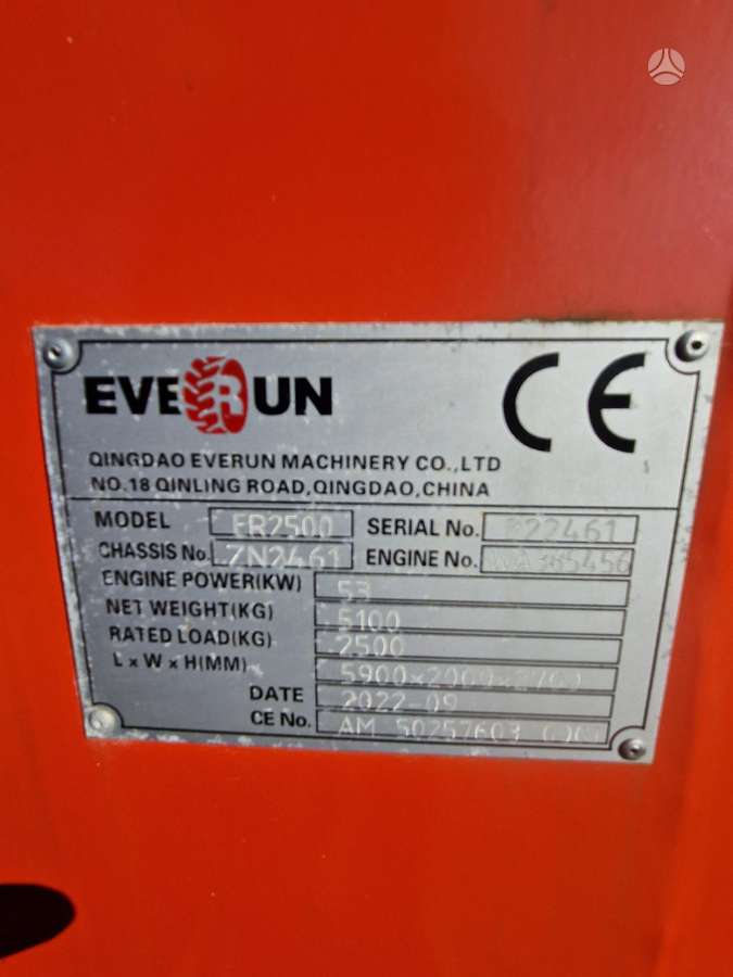 EVERUN ER2500, frontal loader