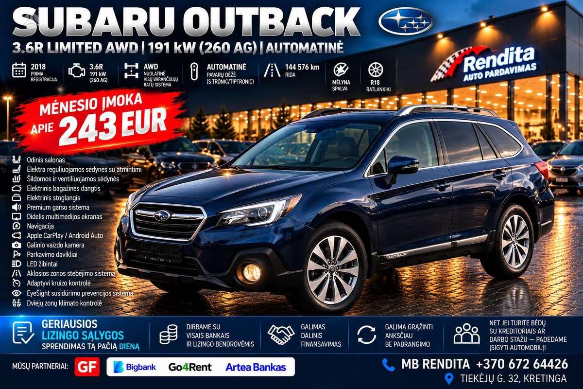 Subaru Outback, 3.6 l., Универсал