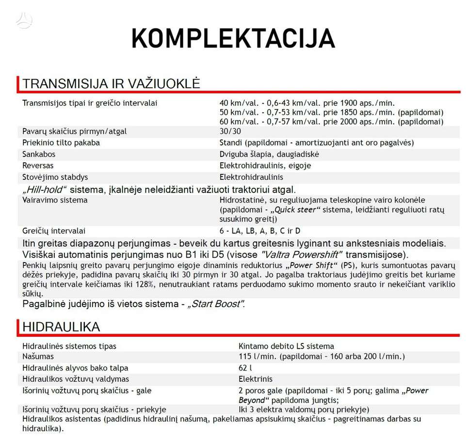 Valtra T235 VERSU GPS, тракторы