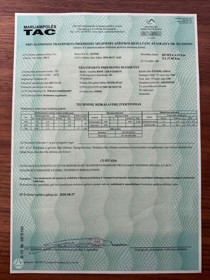 BMW 320, 2.0 l., Универсал