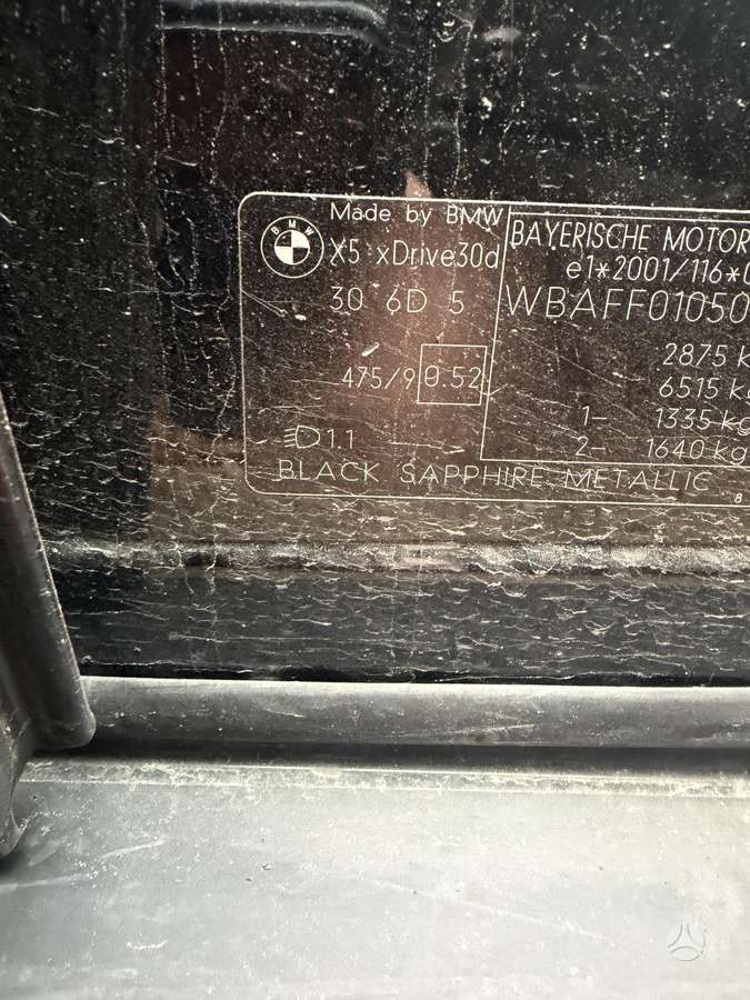 BMW X5 Visos dalys oem