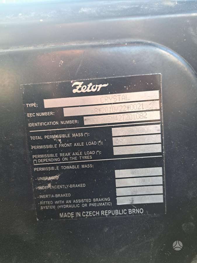 Zetor Crystal 160, тракторы
