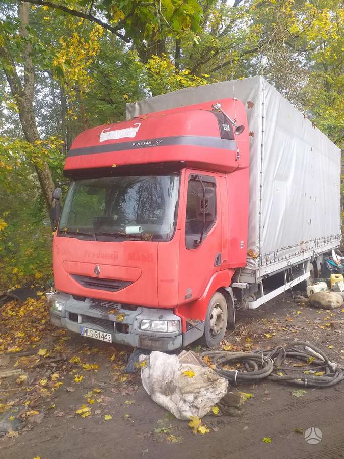 Renault Midlum, бортовые с тентом