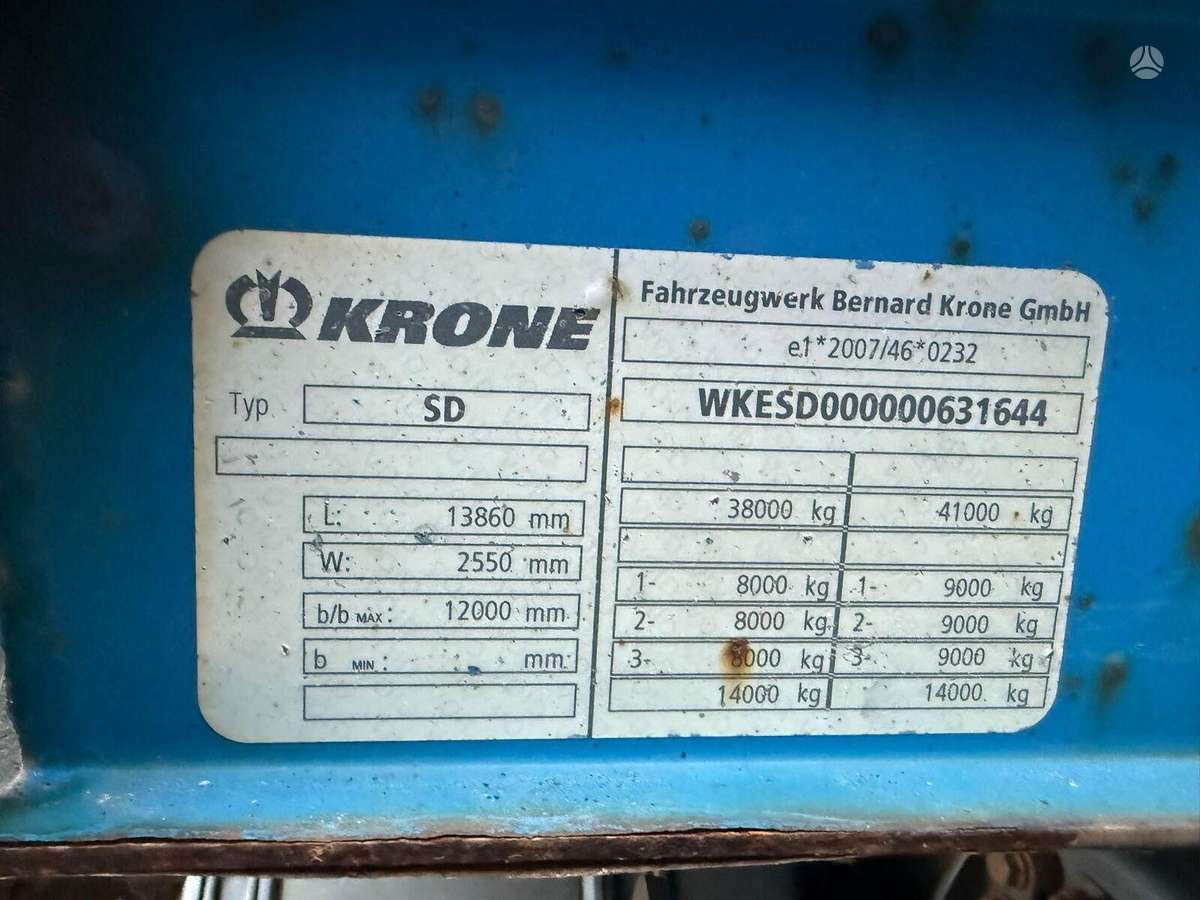 Krone SD, пологовые / тентовые