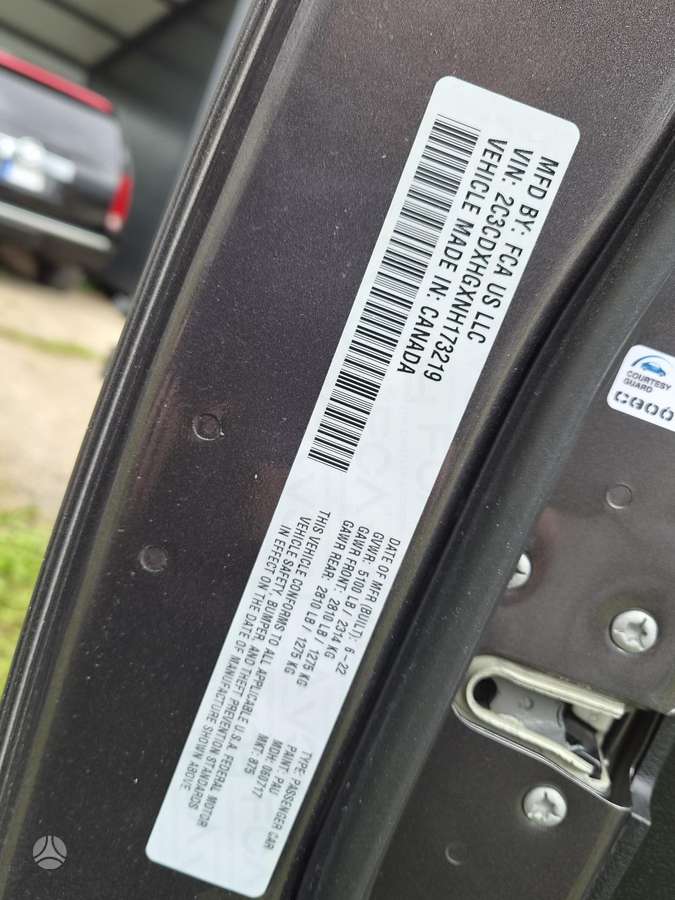 Dodge Charger Rida 27716 myliu engine code erb gearbox code 68456184aa co