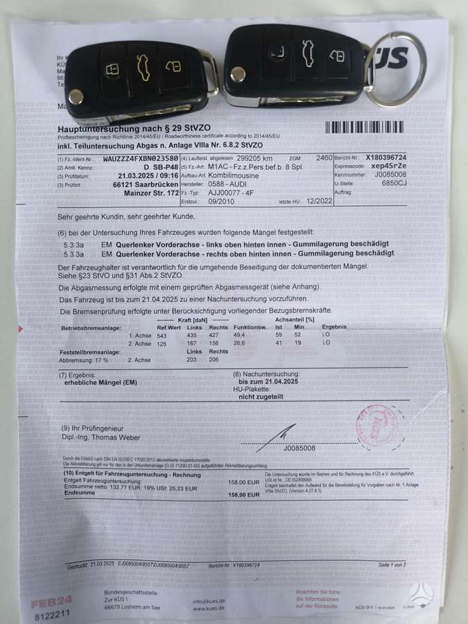 Audi A6, 3.0 l., universalas