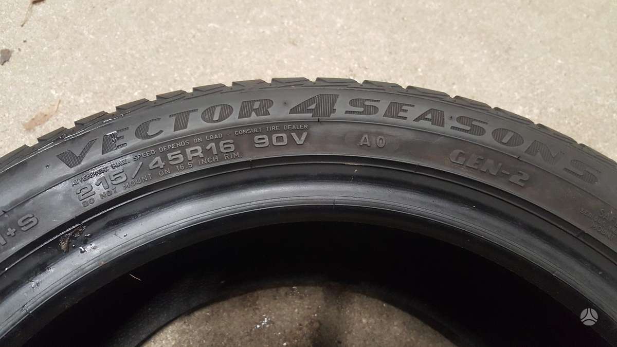 Goodyear VECTOR4SEASONS, всесезонные 215/45 R16