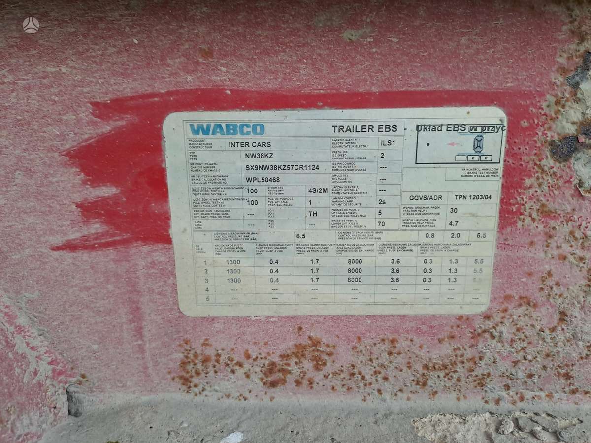 Wabco Nw38kz, самосвалы