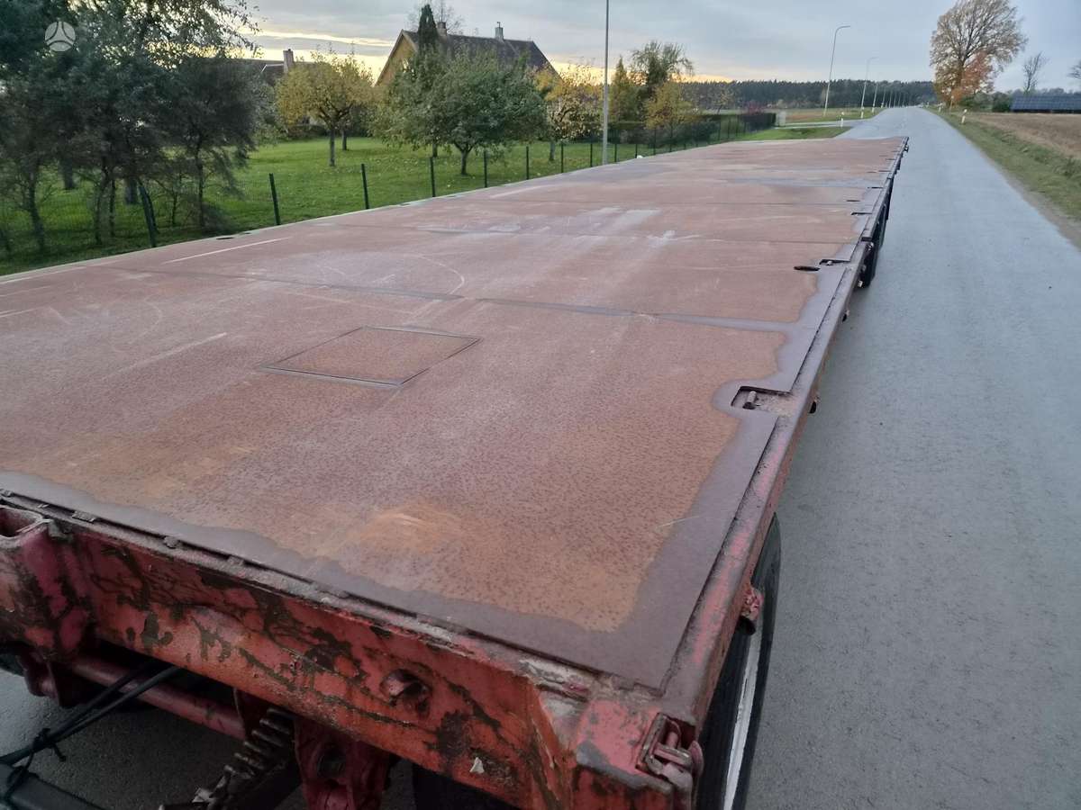 ABG Platforma 12m ilgio, lingine, прицепы, полуприцепы