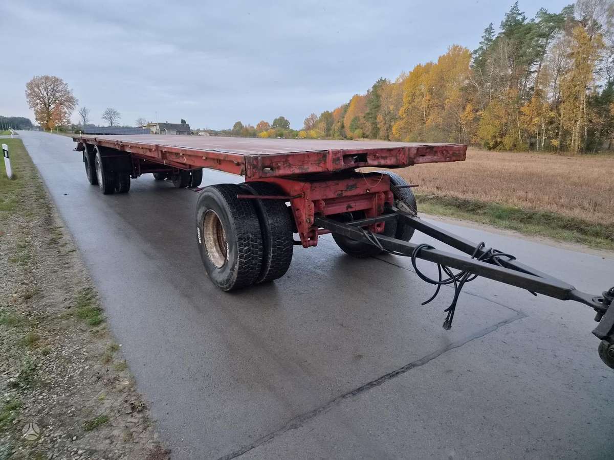 ABG Platforma 12m ilgio, lingine, прицепы, полуприцепы