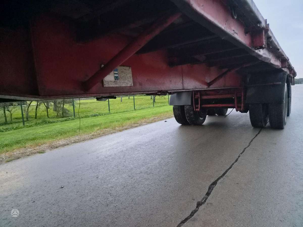ABG Platforma 12m ilgio, lingine, прицепы, полуприцепы