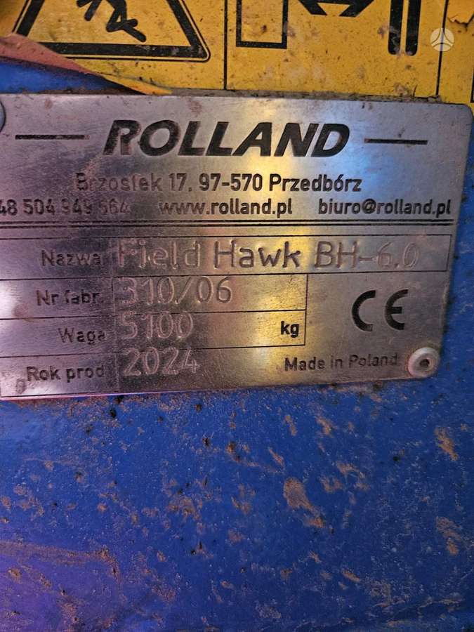 ROLLAND Field hawk B6, scrapers, scrubbers