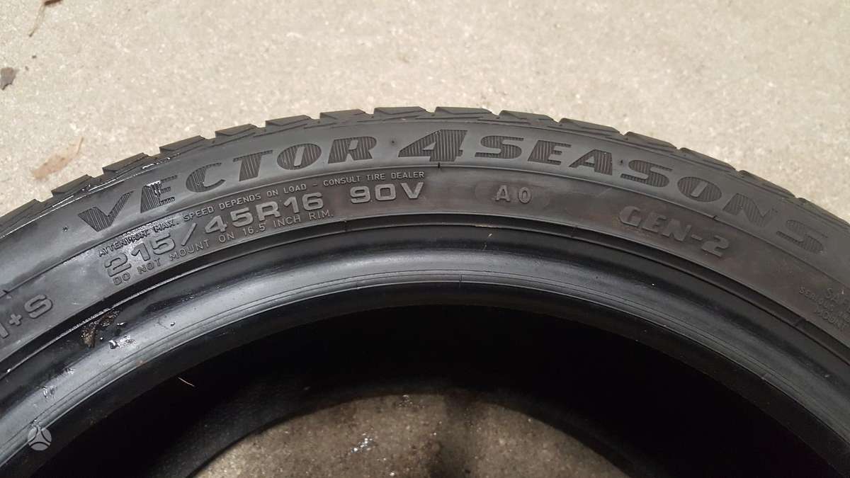 Goodyear VECTOR4SEASONS, летние 215/45 R16