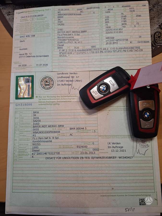 BMW 316, 2.0 l., Универсал