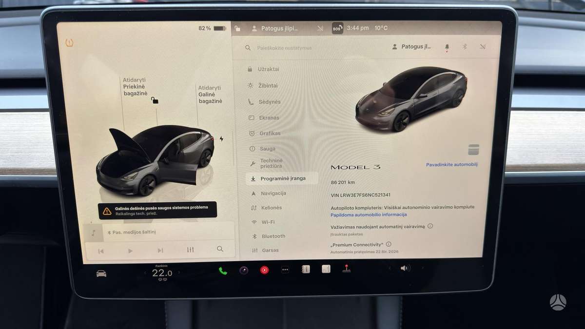Tesla Model 3, 60 kWh, hatchback