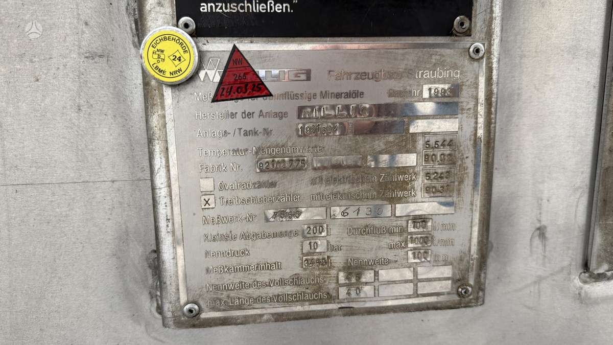 Westfalia Wil 40000ltr, цистерны