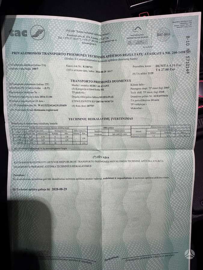 Audi A6, 3.0 l., universalas