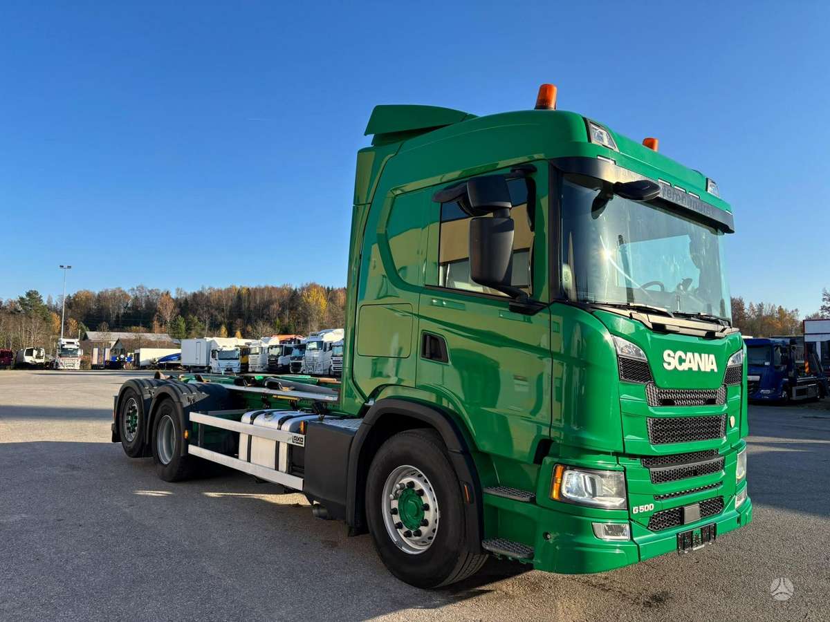 Scania G500, самосвалы с прицепoм