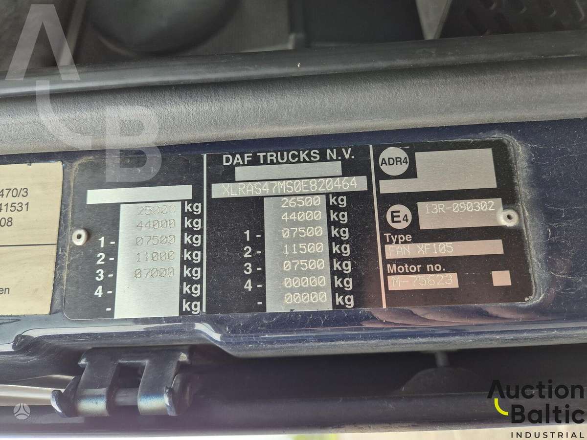 DAF XF105.460T, самосвалы