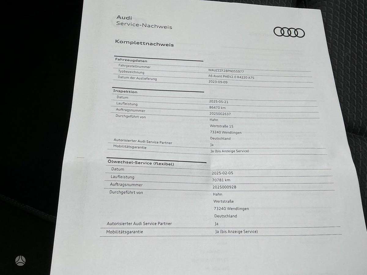 Audi A6, 2.0 l., Универсал