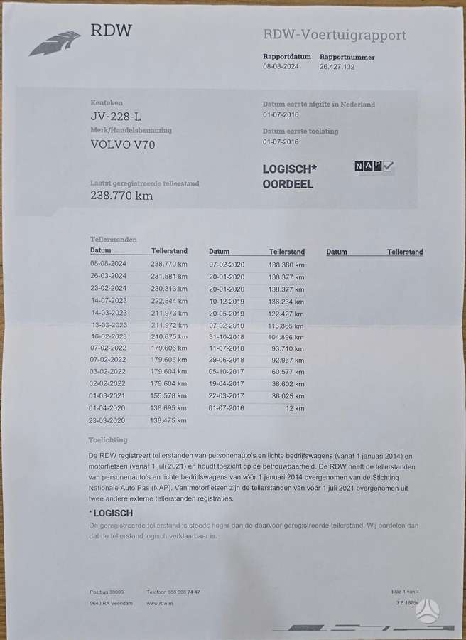 Volvo V70, 2.0 l., Универсал