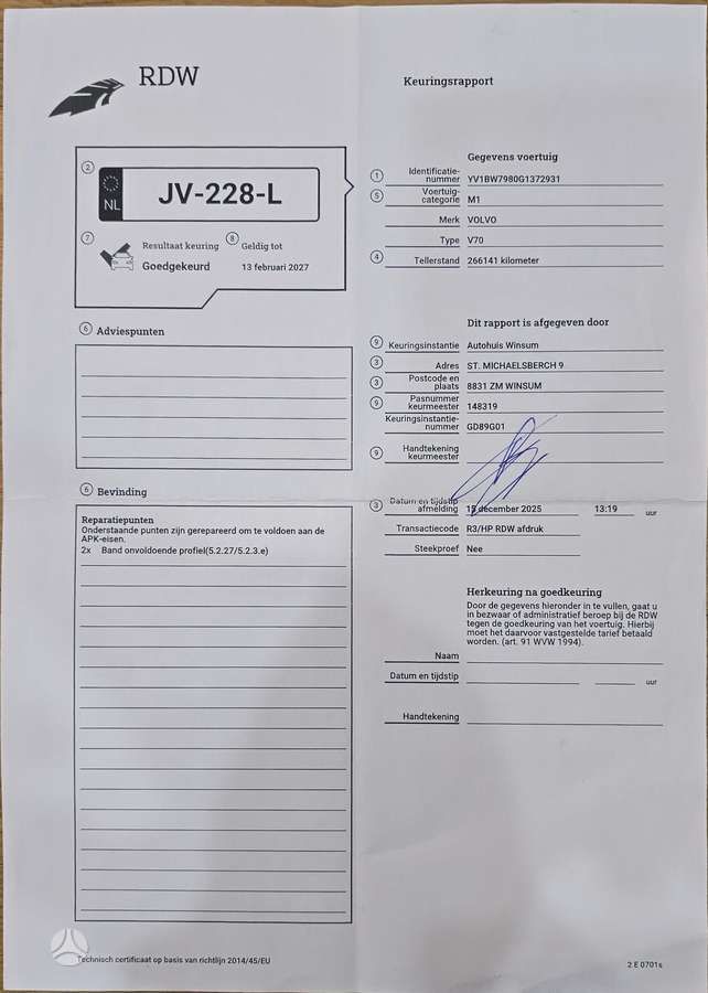 Volvo V70, 2.0 l., Универсал