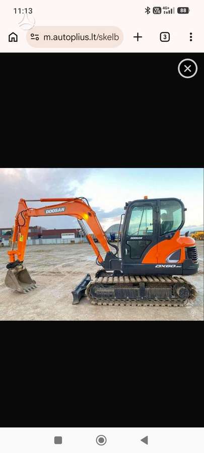 Doosan 5700, mini ekskavatoriai
