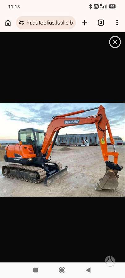 Doosan 5700, mini ekskavatoriai