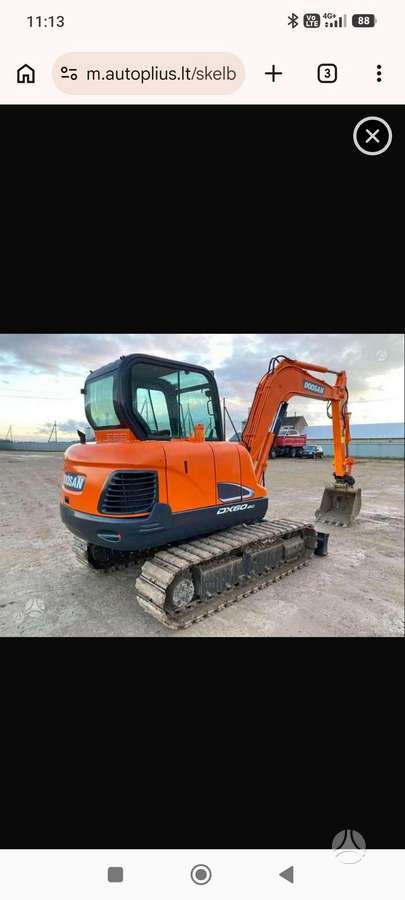 Doosan 5700, mini ekskavatoriai