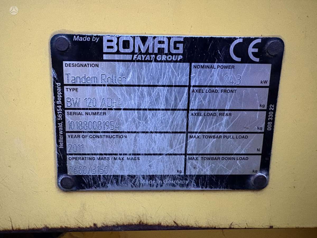 Bomag BW120, vibro technika