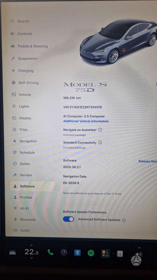 Tesla Model S, 75 кВт·ч, Седан