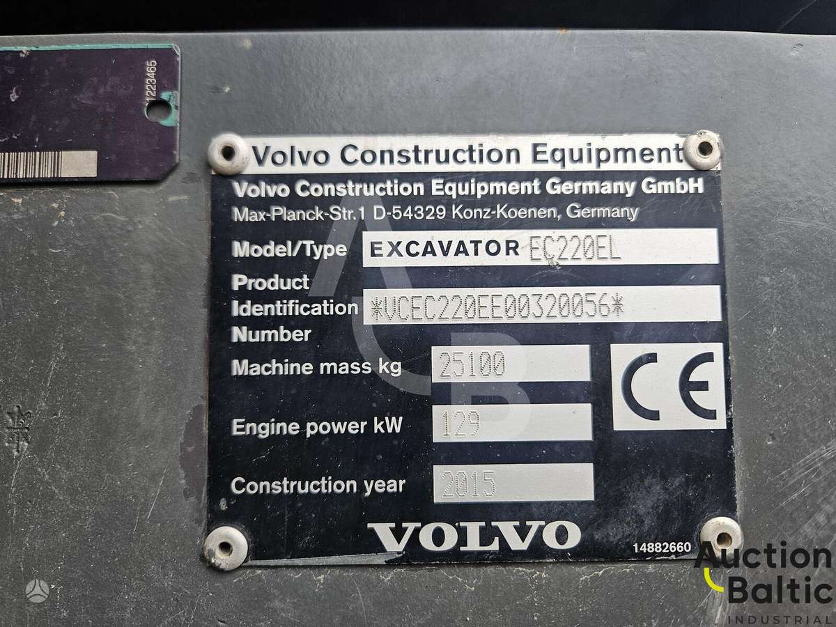 Volvo EC220EL, экскаваторы