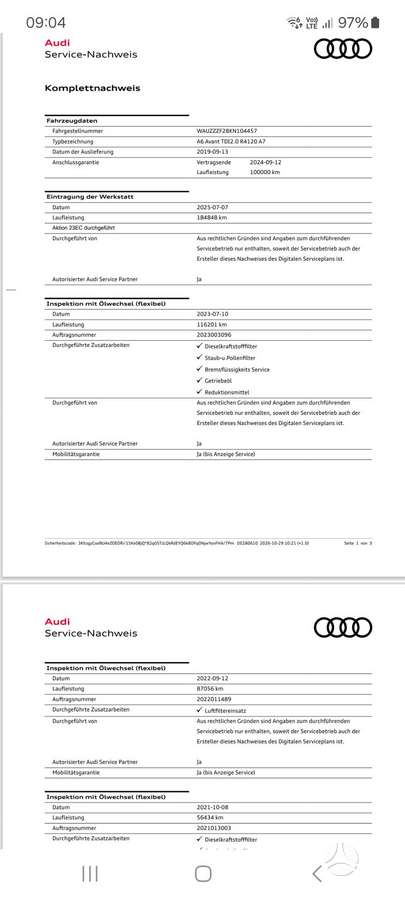 Audi A6, 2.0 l., Универсал