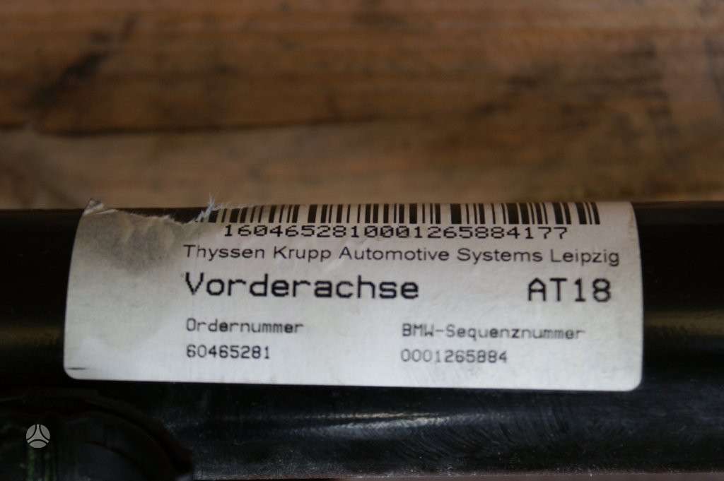 BMW 1 serija, 6851563, chassis parts