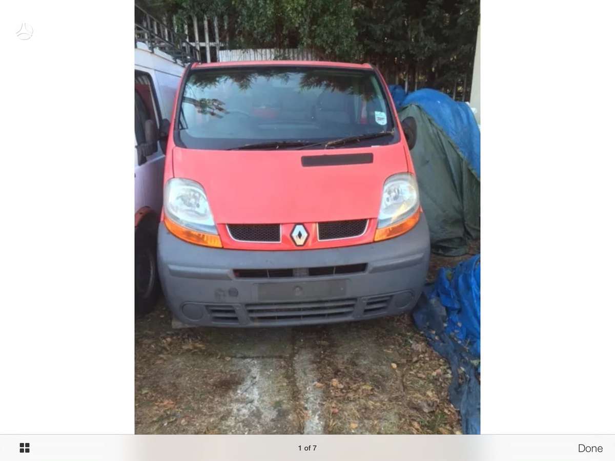 Renault Trafic dalimis. Ilgoji baze