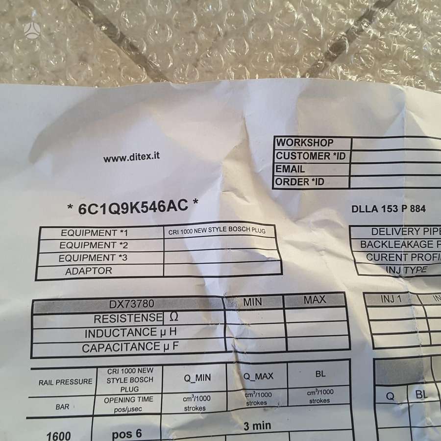 Ford Transit, Jxfa, engine parts