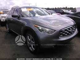 Infiniti FX37 dalimis. Xenonai