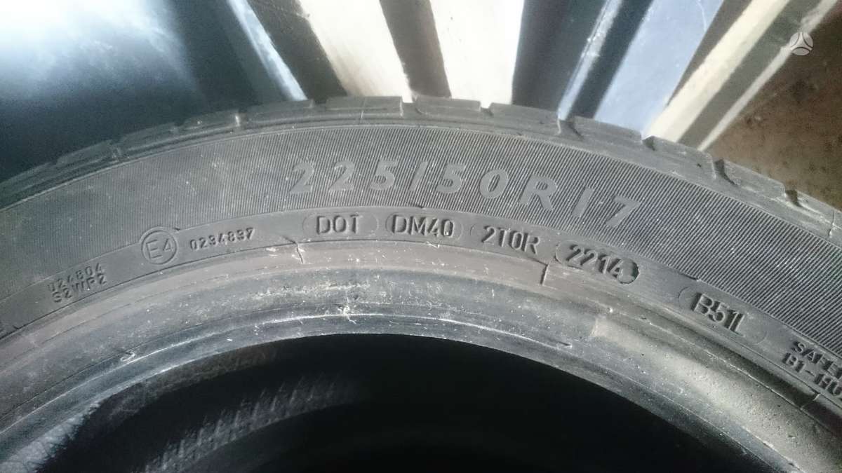 Continental, vasarinės 225/55 R17