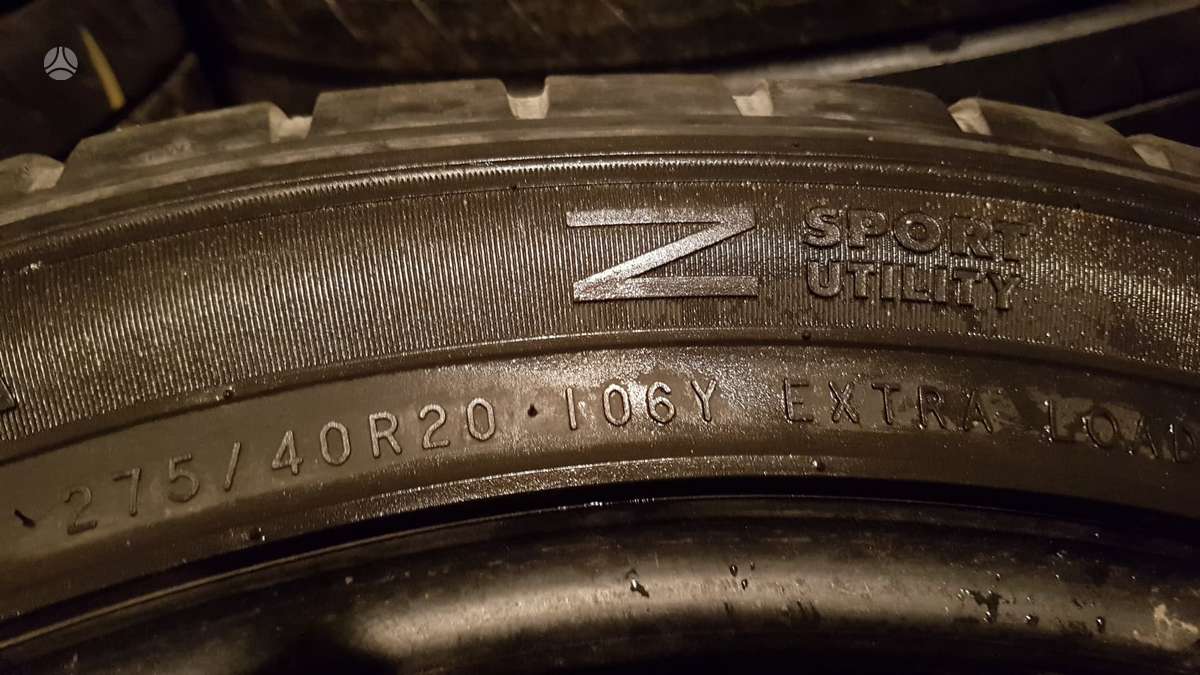 Pirelli , Bridgestone, Nokian, summer 275/40 R20