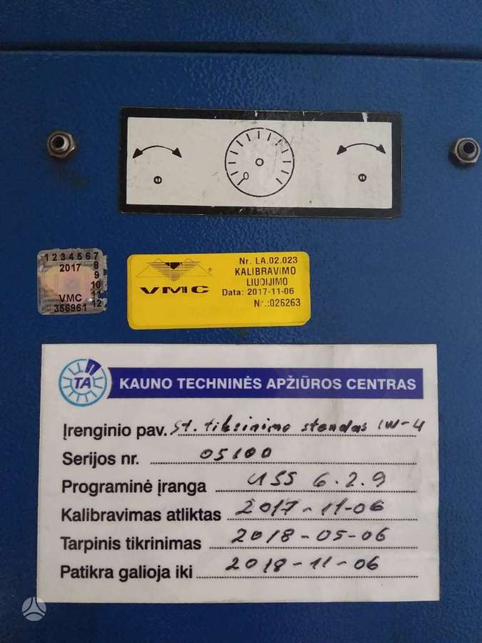 DAF Stabdžių stendas, other