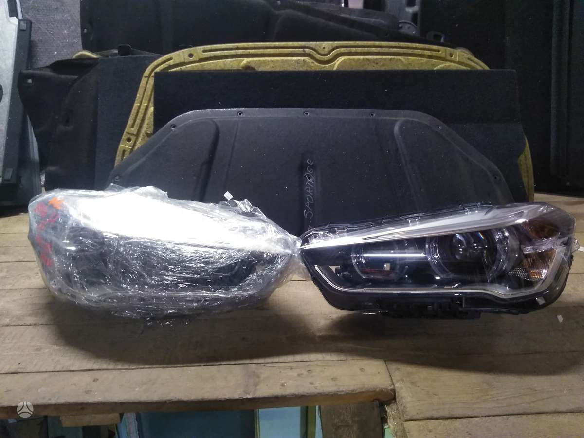 BMW X1 hood (front, rear), lights