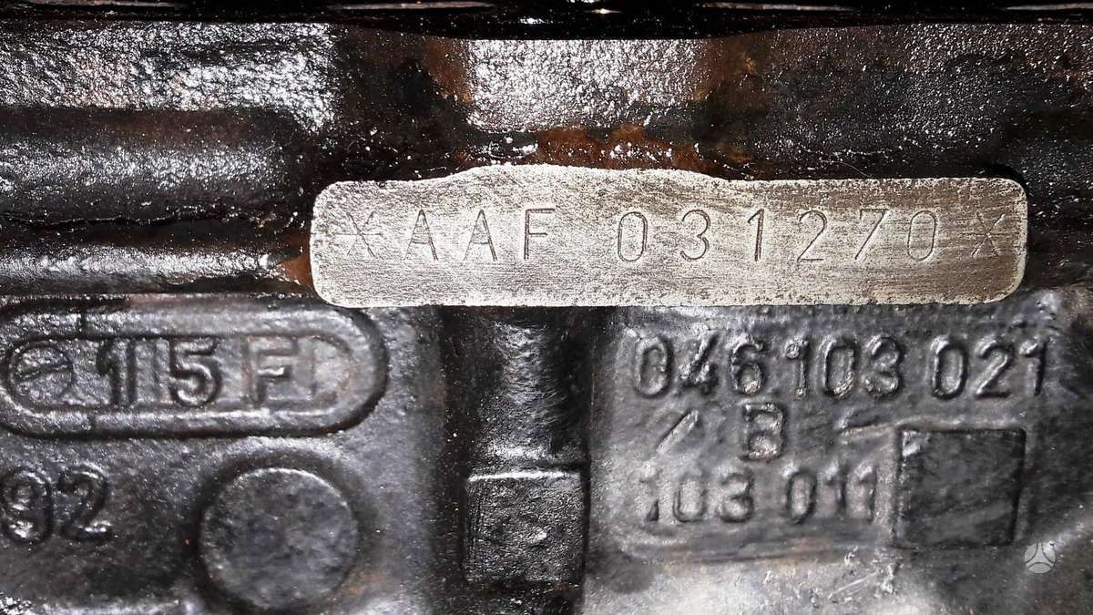 Volkswagen Caravelle, AAF, engine parts
