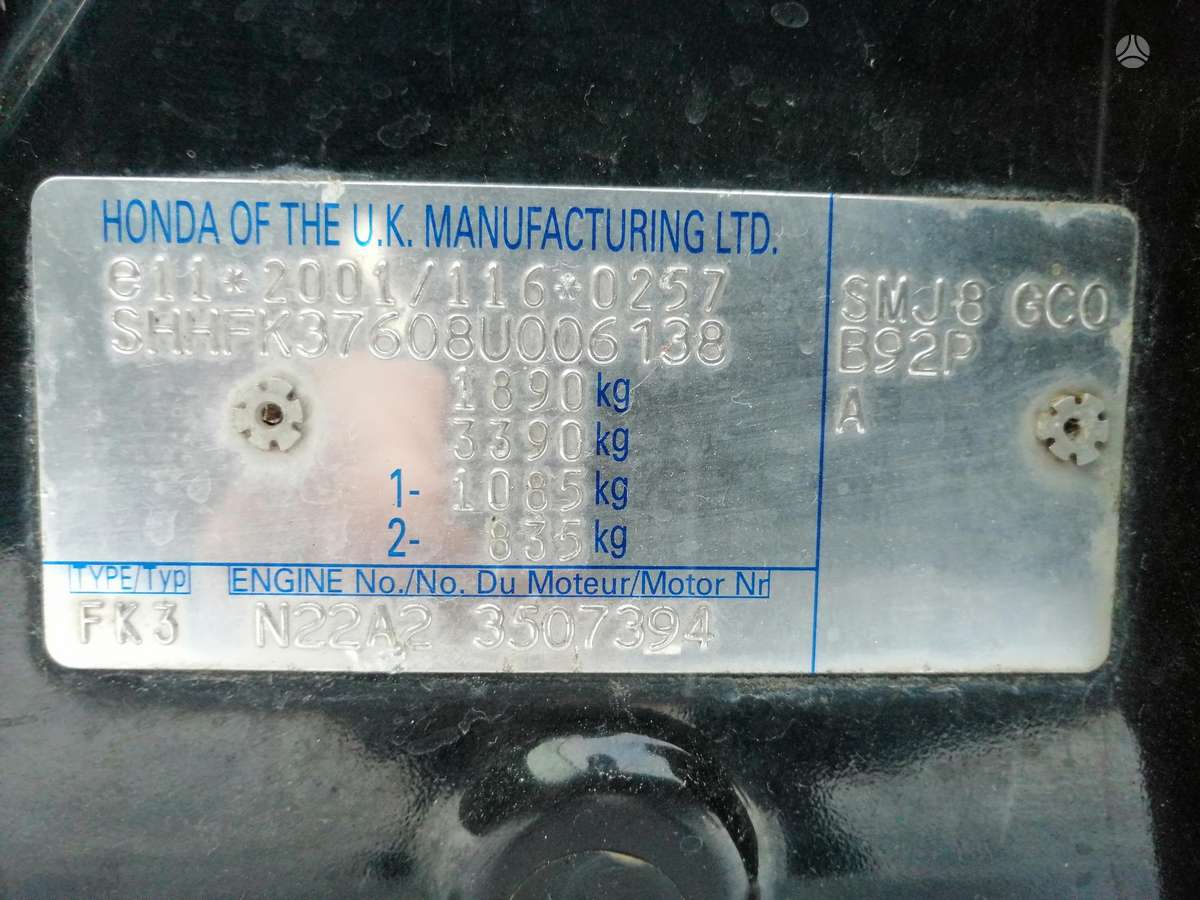 Honda Civic Uab dauknora telefonas pasiteirauti 37060290659 elektronini