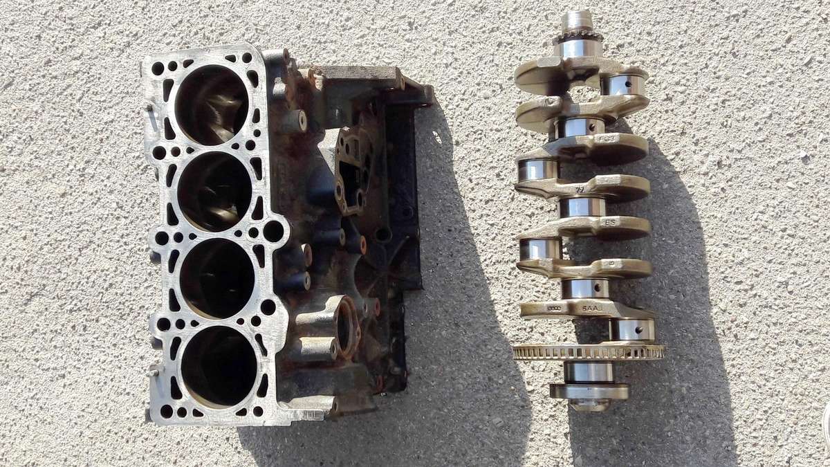 Audi TT, CDL, crankshaft, pistons, engine block