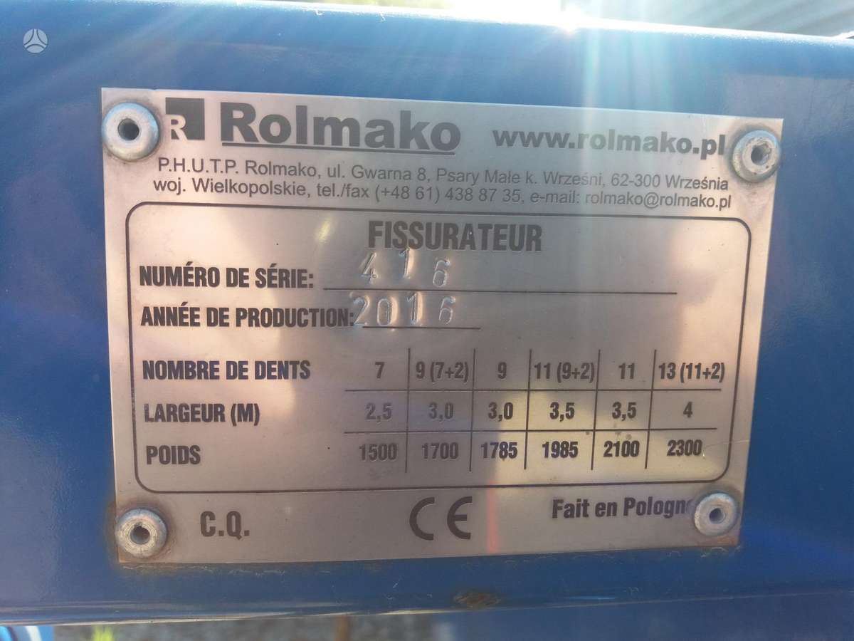 -Kita- Rolmako U 638, kultivatoriai,akėčios