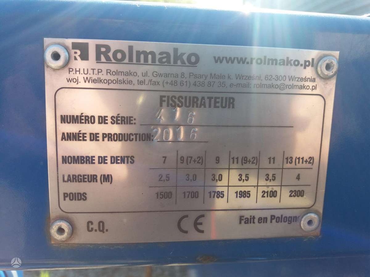 -Kita- Rolmako U 638, kultivatoriai,akėčios